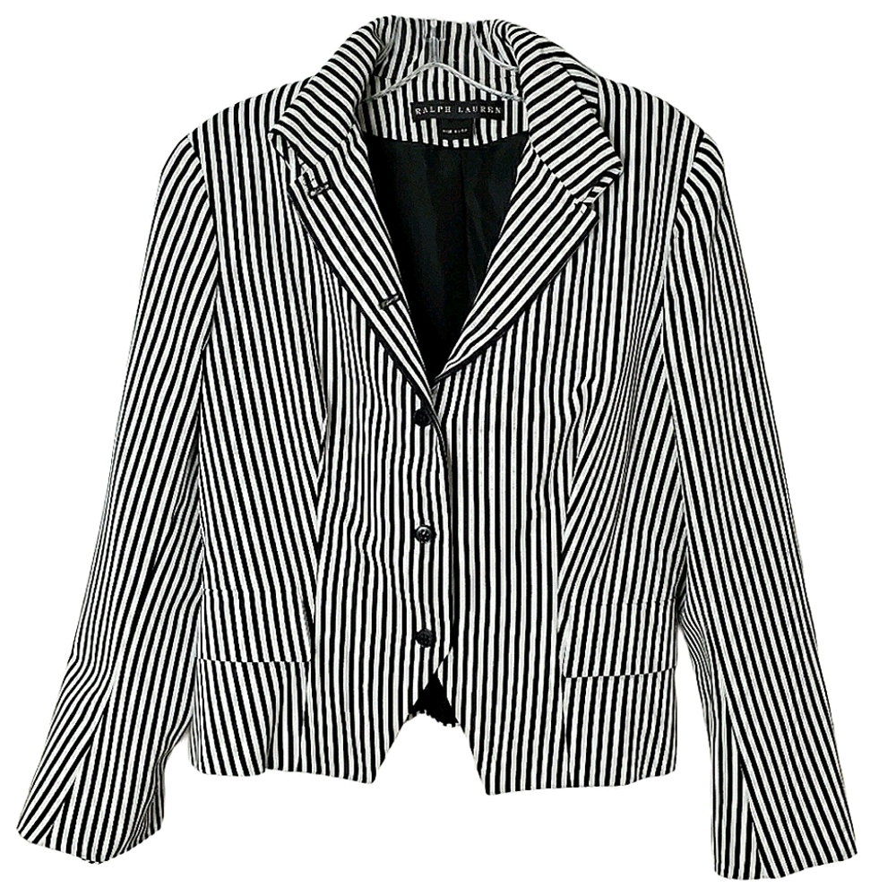 RALPH LAUREN Vintage Black Label Striped Blazer